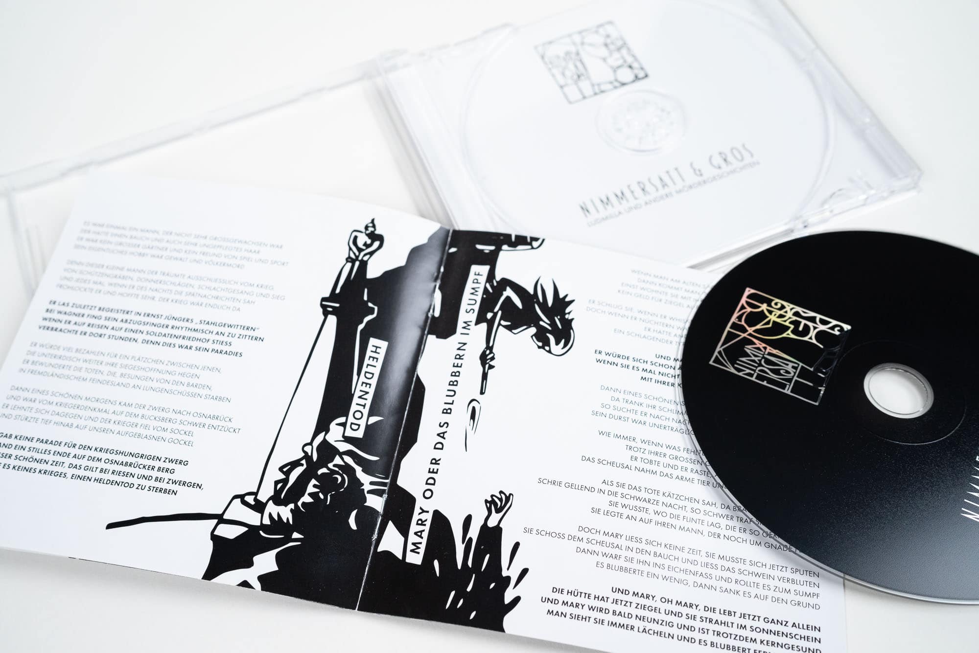 Nimmersatt & Gros – Logo und Illustration