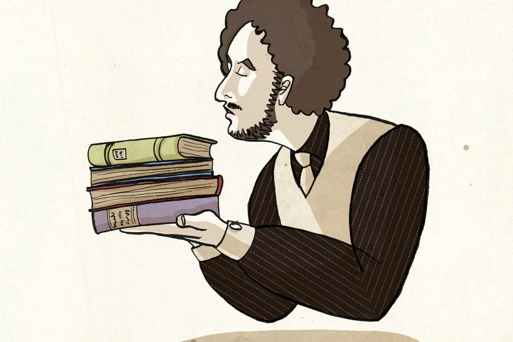 Der Buchhändler – Illustration