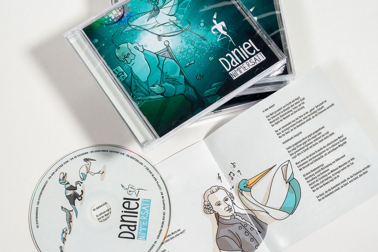 Daniel Nimmersatt – Logo und Illustration