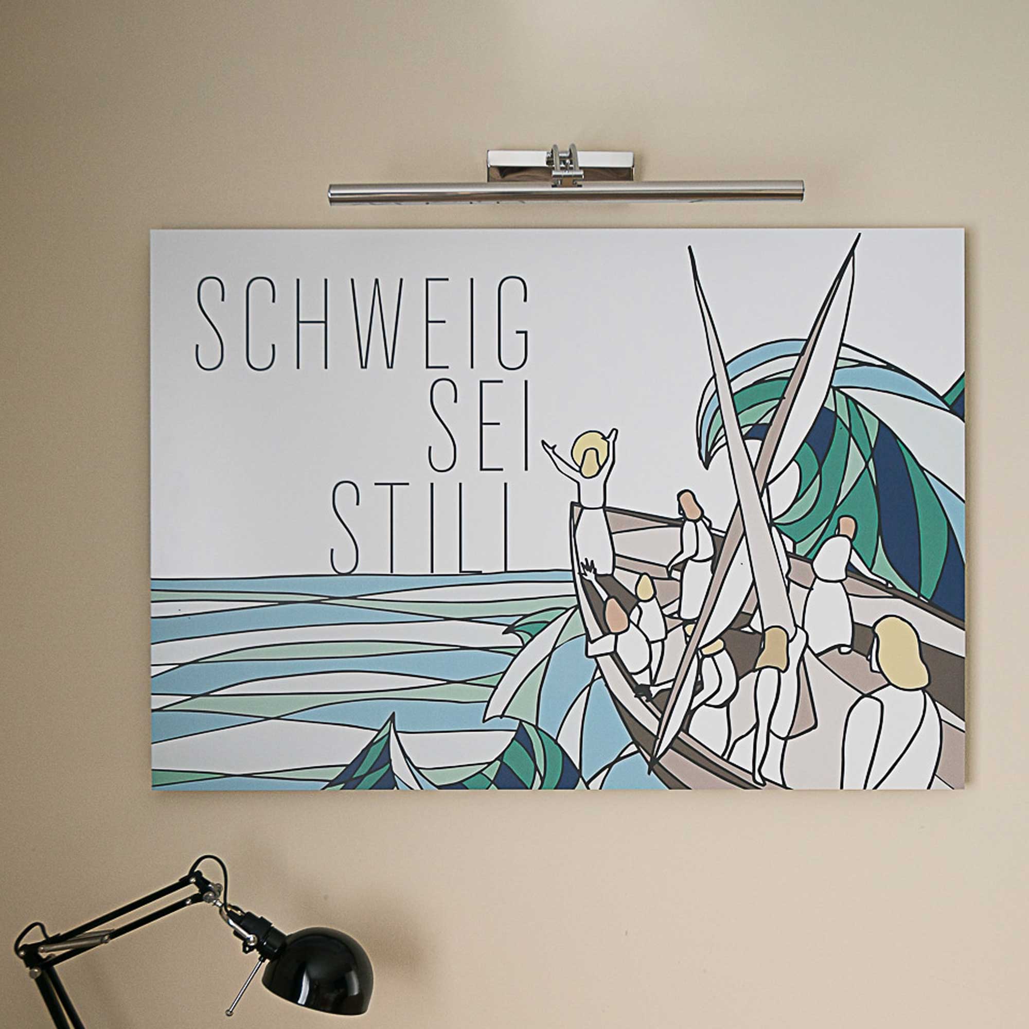 Stillung des Seesturms – Illustration