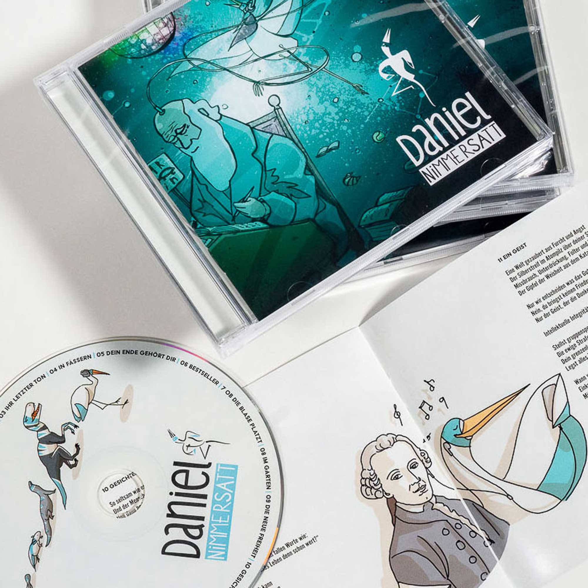 Daniel Nimmersatt – Logo und Illustration