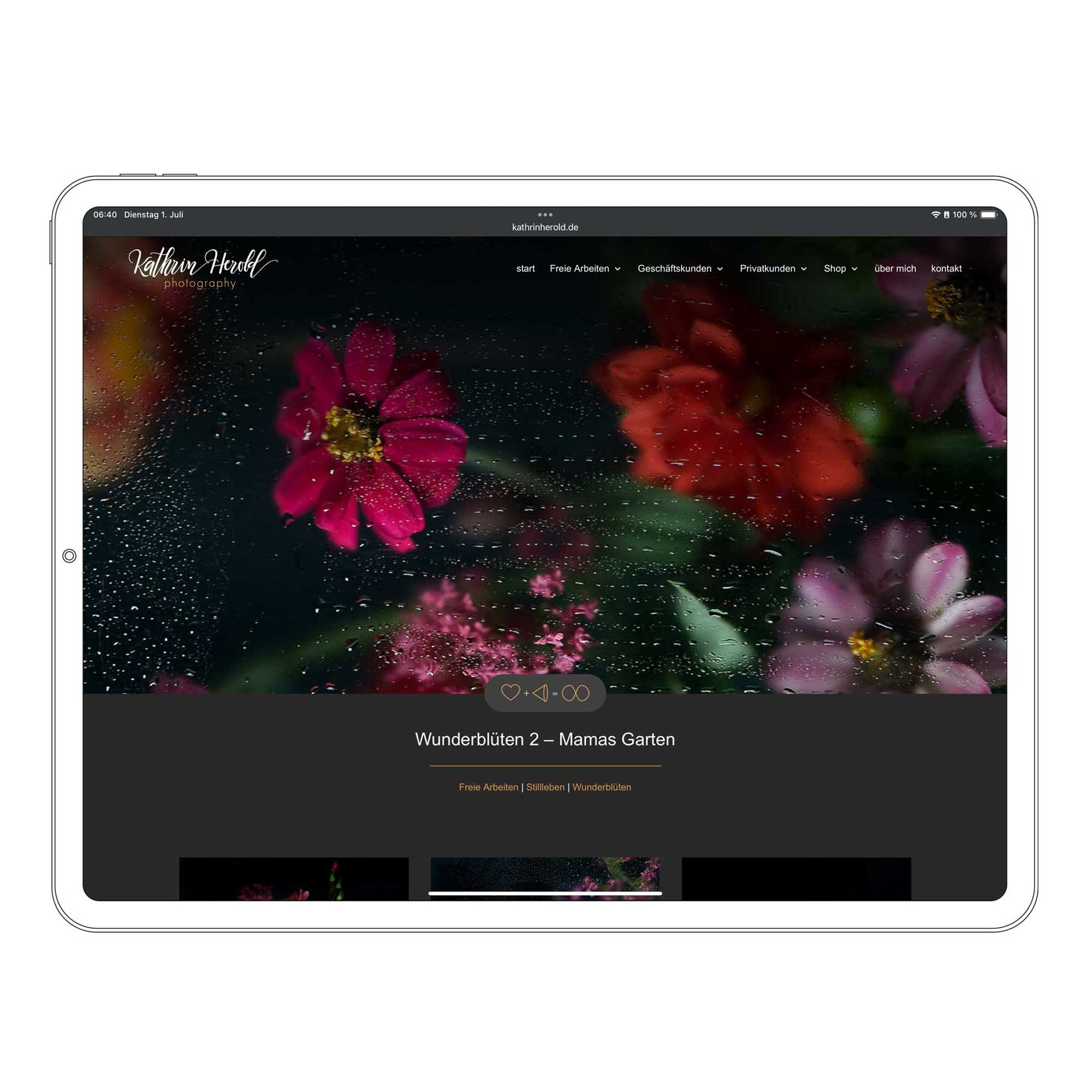 Fotografieportfolio – Website